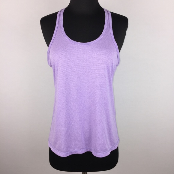 Zella Tops - Z By Zella S Purple Striped Racerback Tank Top